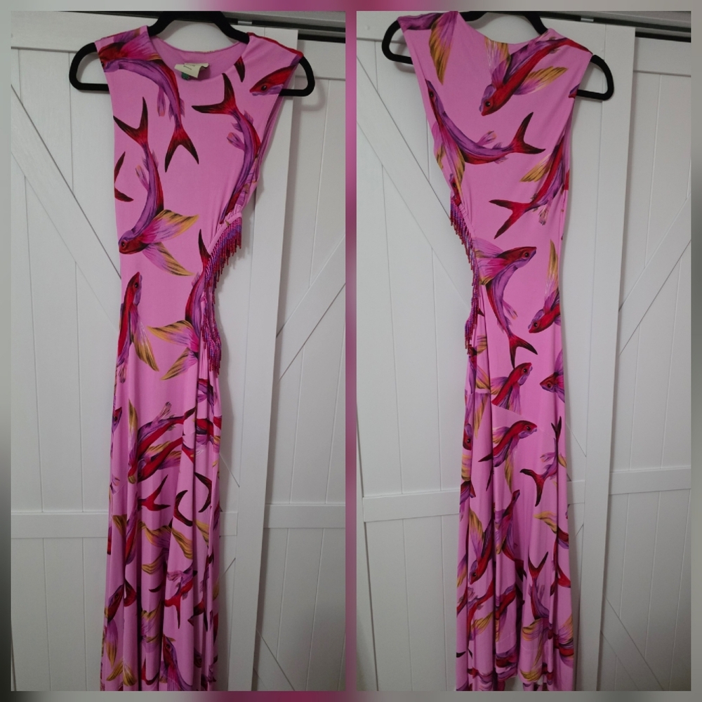 Farm Rio Flying Fish Cut Out Maxidress - Picture 2 of 7